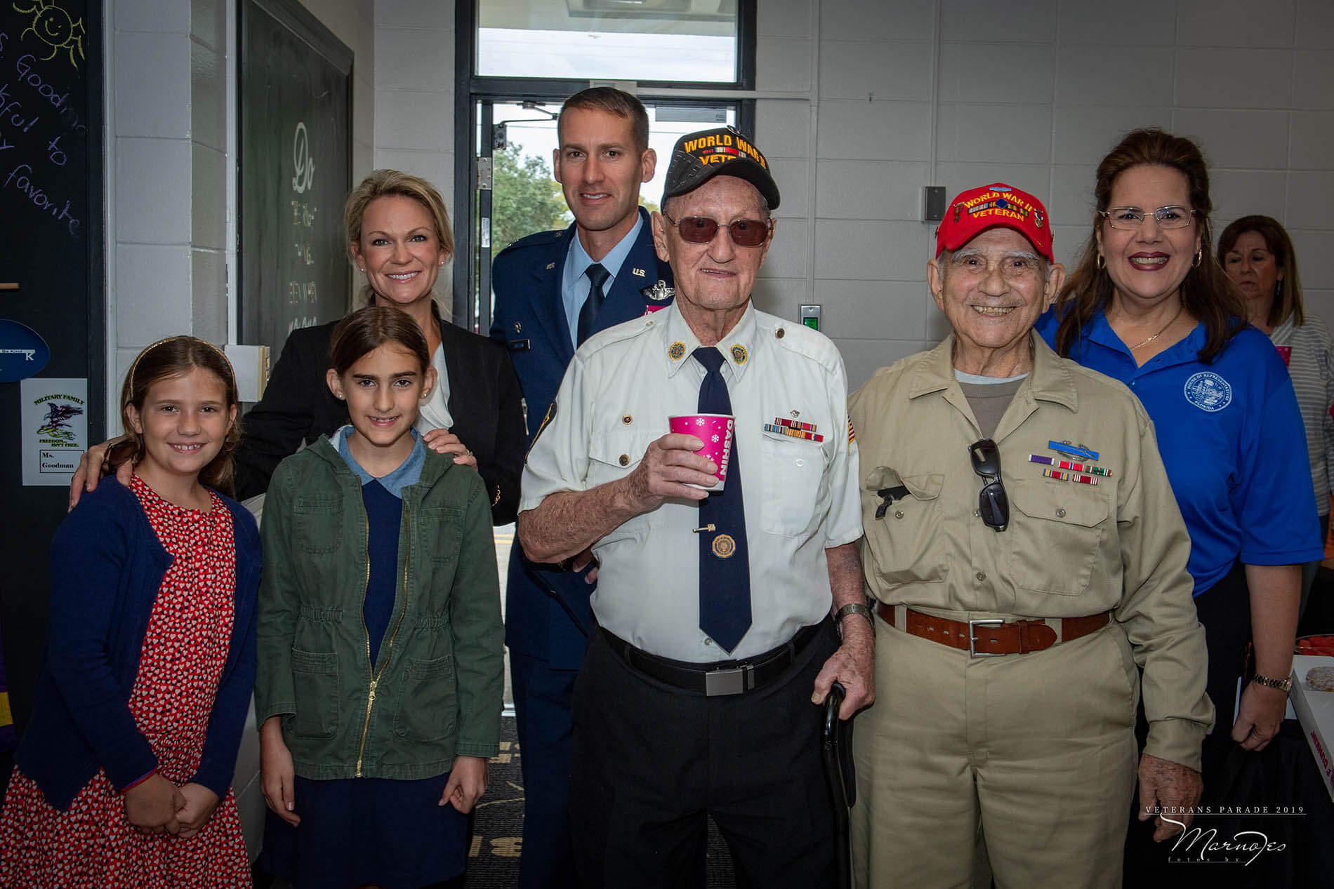 Veterans day white table book